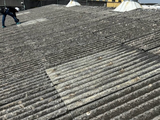 明り取り　ボルト撤去